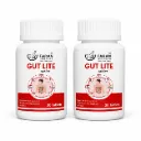 Faran Herbals Gut Lite Tablets | Ayurvedic Digestive Support Supplement | Helps Support Digestion, Gas, Acidity & Bloating Relief | With Senna, Triphala, Guduchi & Neem | 30 Tablets Each (Pack of 2)